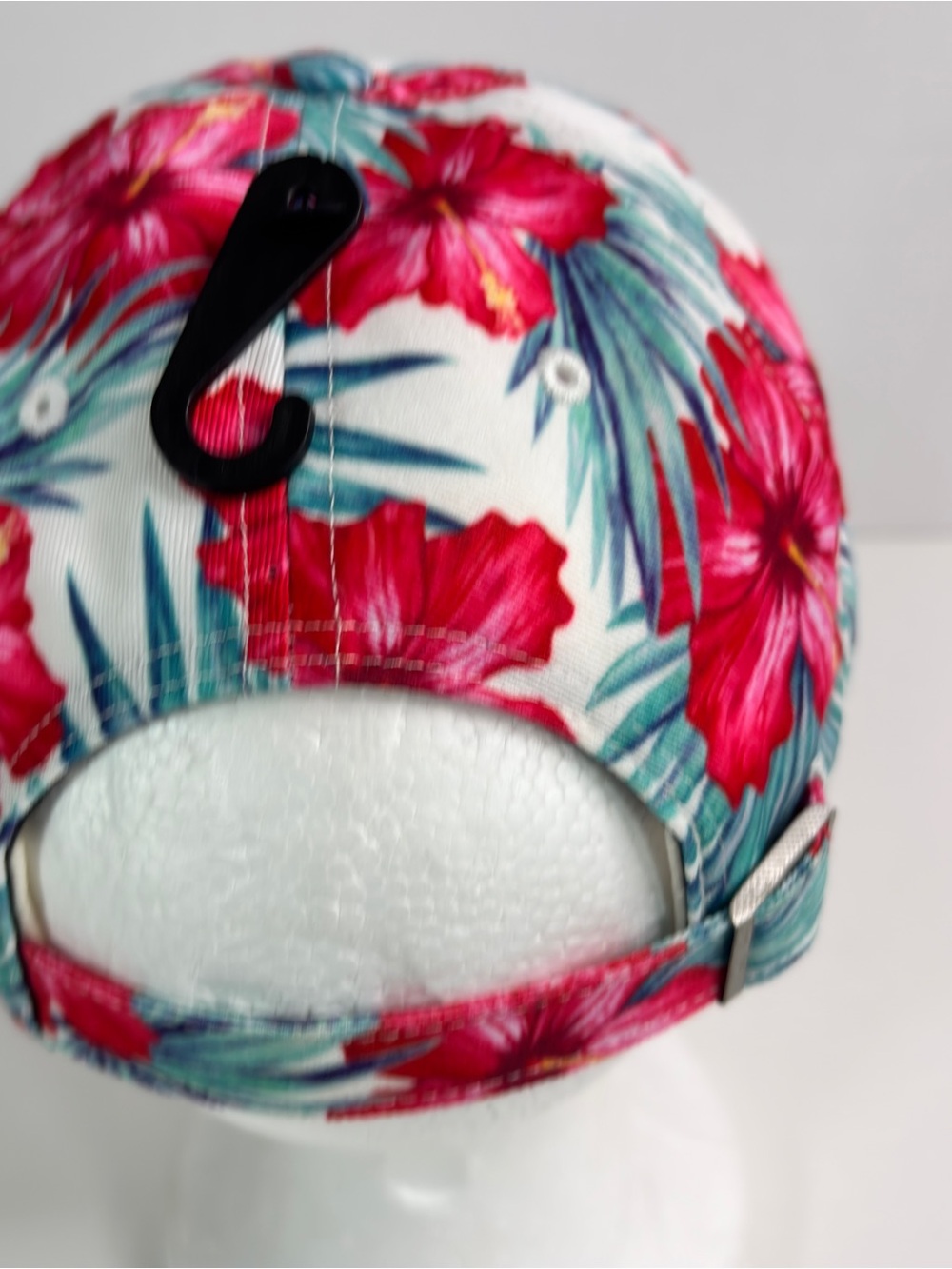 47 Clean Up Atlanta Braves MLB Women’s White Pink Flowers Hat Cap Adj Tropical - Picture 7 of 11